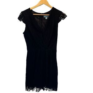 Dina Be. Women’s Black Lace Romper. Size Small.